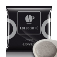 150 Cialde filtrocarta  Lollo caffè miscela nera 44 mm ESE