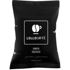 100 Capsule Lollo caffè miscela nera compatibili Lavazza ESPRESSO POINT