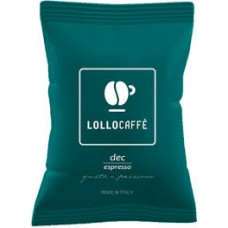 100 Capsule Lollo caffè miscela DEK compatibili Lavazza ESPRESSO POINT