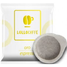 150 Cialde filtrocarta  Lollo caffè miscela oro 44 mm ESE